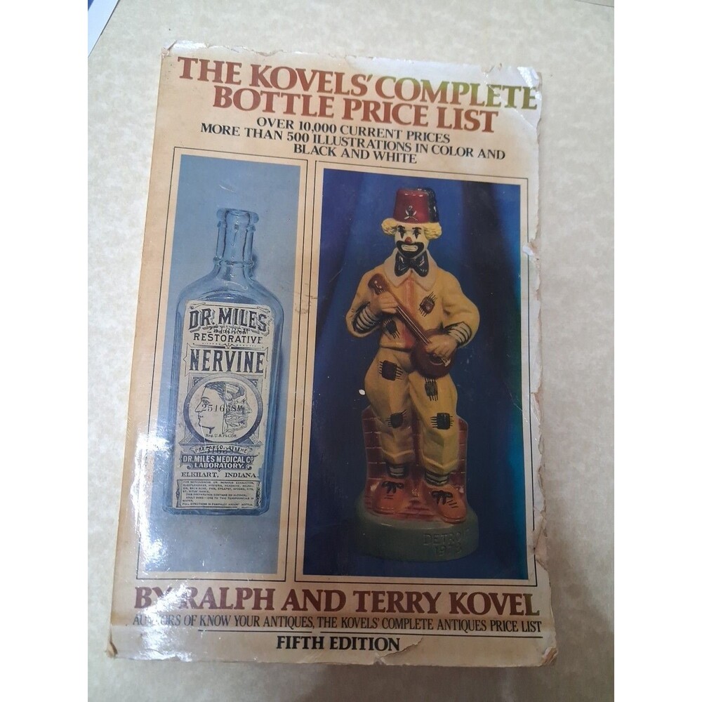 Kovels' Complete Bottle Price List Crown PB Good 1988 4th Edition Ephemera